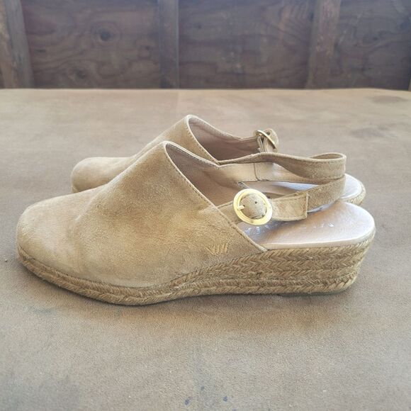 Viscata Barcelona espadrilles tan platform heel slip on shoes womens size EU 40 - Picture 3 of 8